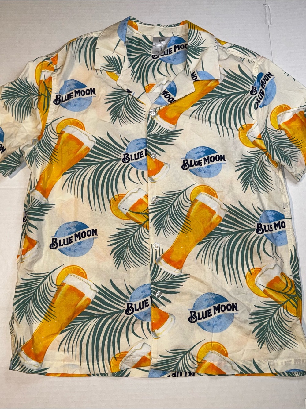 Blue Moon Tropical Beer Hawaiian Shirt